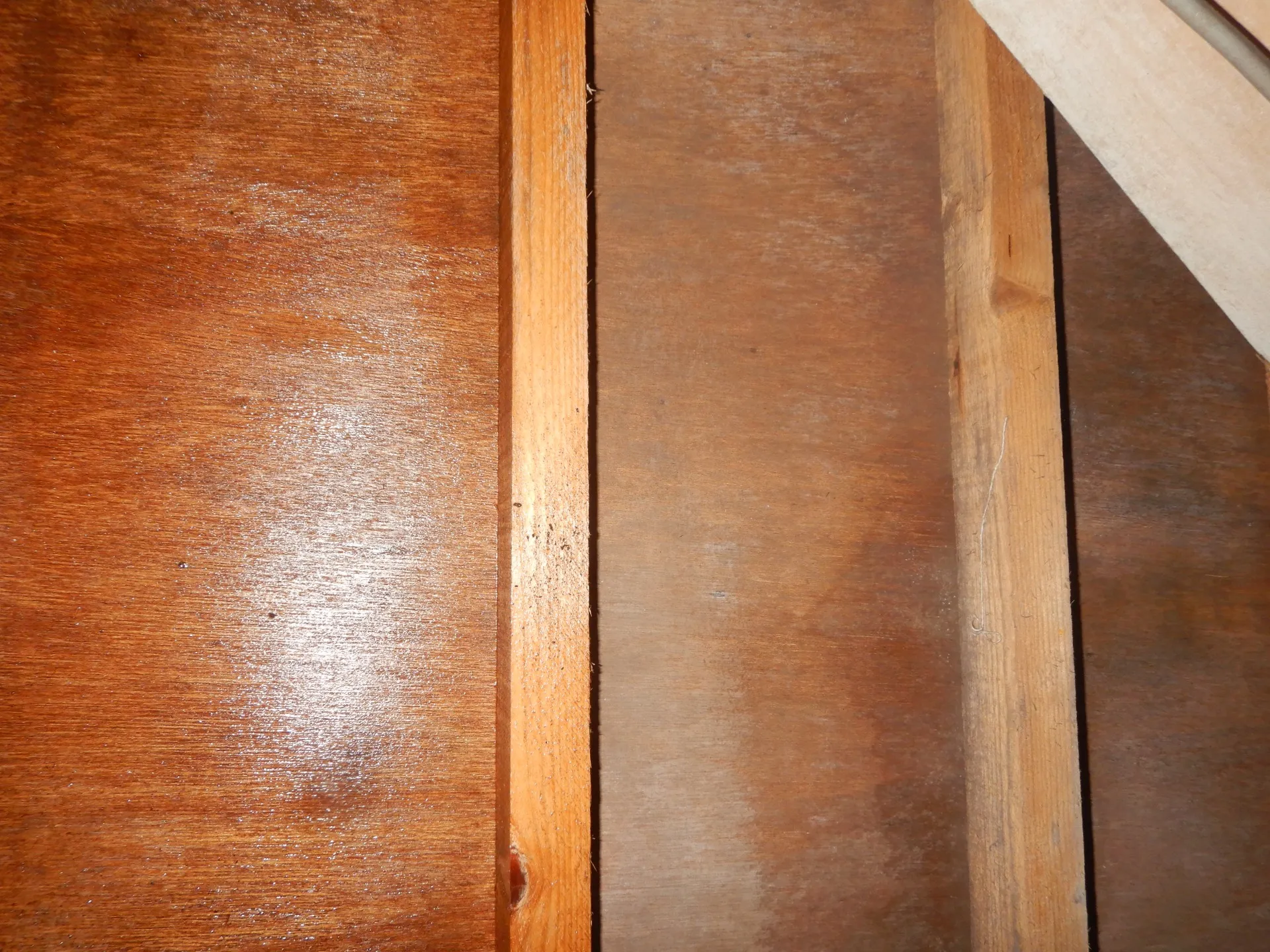 埼玉県の中古住宅床下木材合板カビ取り作業