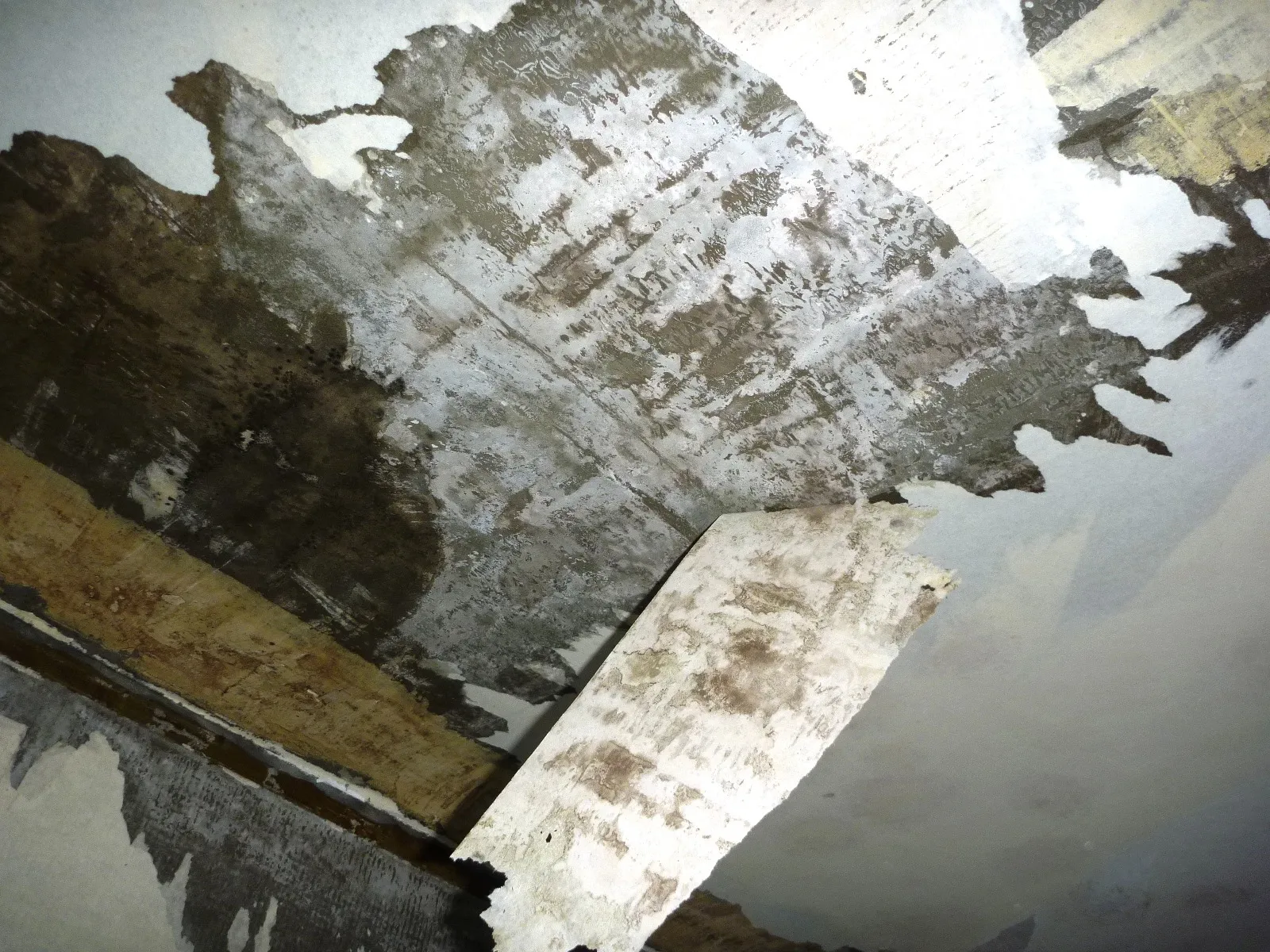 コンクリート直張り壁紙に囲まれている部屋に防カビ結露対策工事