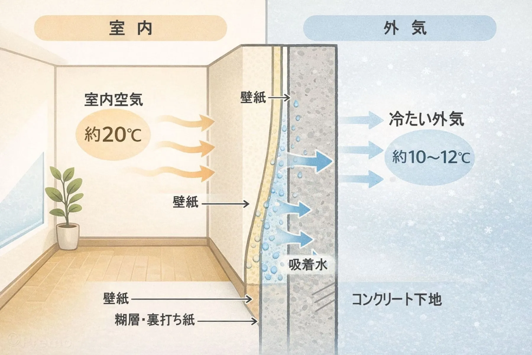 なぜ分譲マンションの結露カビは止まりにくいのか― 北側の洋室で起きている「見えない湿り気」の話 ―